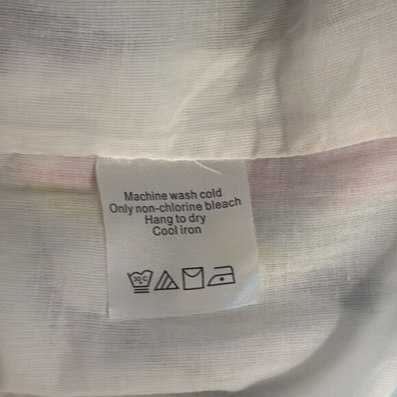 Duffield Lane 100% Cotton Lined Shift Dress Striped Knee Length Extra Small - Picture 10 of 10